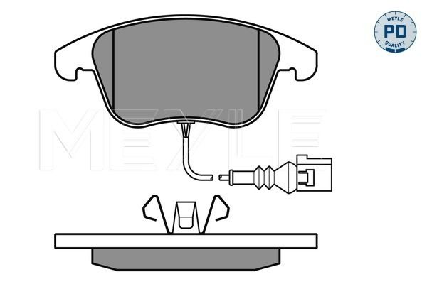 Brake Pad Set, disc brake MEYLE 025 243 3219/PD