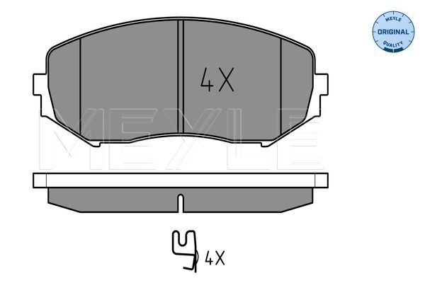 Brake Pad Set, disc brake MEYLE 025 243 4617/W