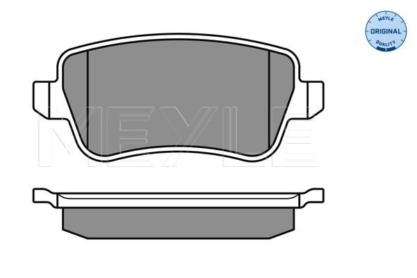 Brake Pad Set, disc brake MEYLE 025 243 4817