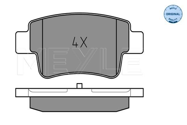 Brake Pad Set, disc brake MEYLE 025 243 4917