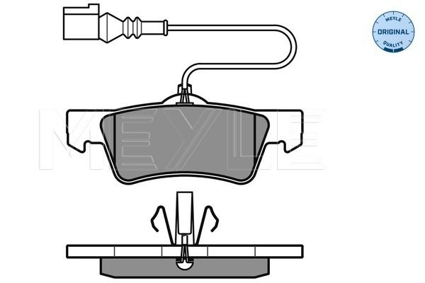 Brake Pad Set, disc brake MEYLE 025 243 6719/W