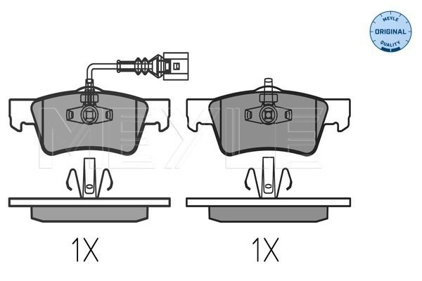 Brake Pad Set, disc brake MEYLE 025 243 6819