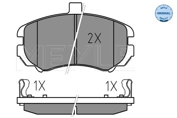 Brake Pad Set, disc brake MEYLE 025 243 6917/W