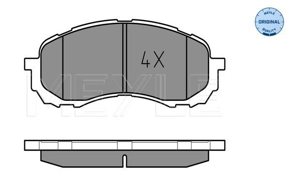 Brake Pad Set, disc brake MEYLE 025 243 7217/W