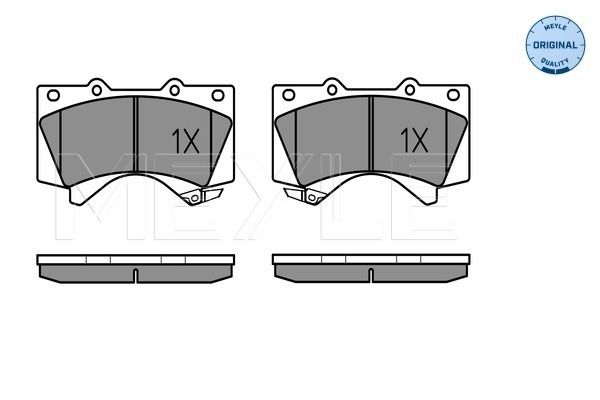 Brake Pad Set, disc brake MEYLE 025 243 8618/W