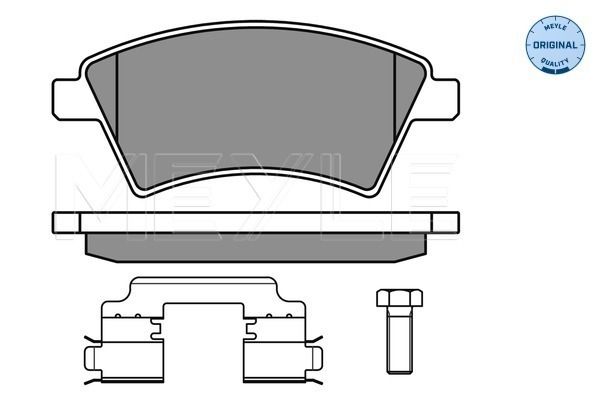 Brake Pad Set, disc brake MEYLE 025 243 9116/W