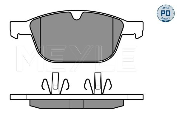 Brake Pad Set, disc brake MEYLE 025 243 9920/PD