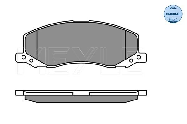 Brake Pad Set, disc brake MEYLE 025 244 1817/W