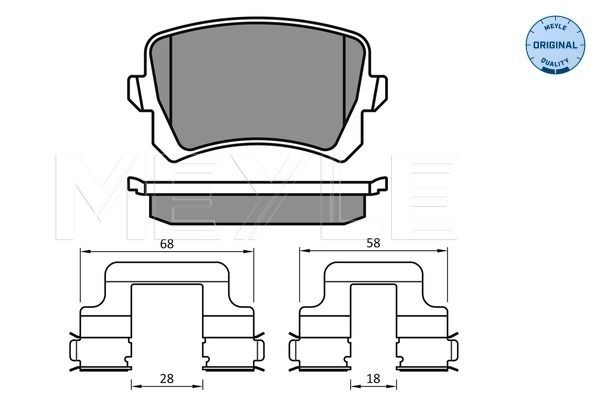 Brake Pad Set, disc brake MEYLE 025 244 8317