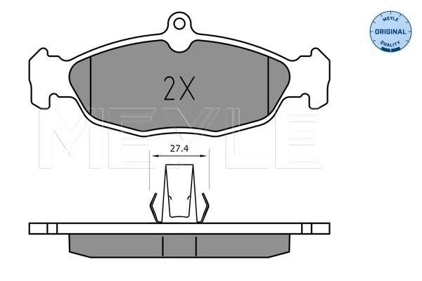 Brake Pad Set, disc brake MEYLE 025 244 8717