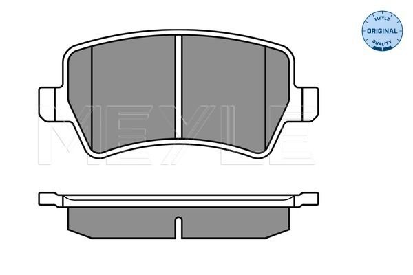 Brake Pad Set, disc brake MEYLE 025 244 9617