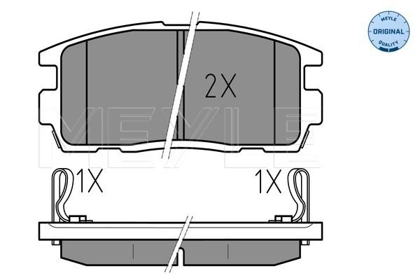 Brake Pad Set, disc brake MEYLE 025 244 9815/W