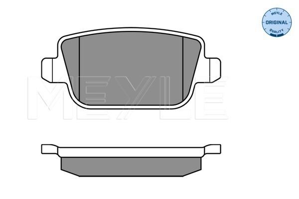 Brake Pad Set, disc brake MEYLE 025 245 3715