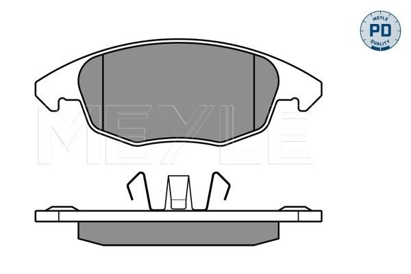 Brake Pad Set, disc brake MEYLE 025 245 3818/PD