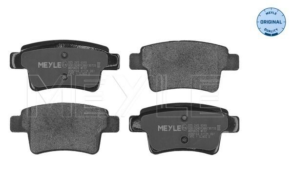 Brake Pad Set, disc brake MEYLE 025 245 4016