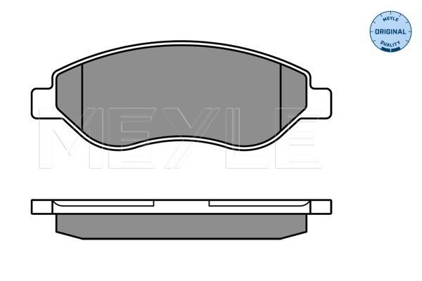 Brake Pad Set, disc brake MEYLE 025 245 5019/W