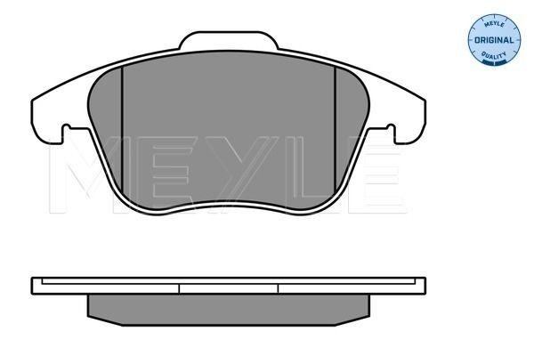 Brake Pad Set, disc brake MEYLE 025 245 5719