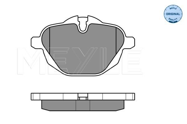 Brake Pad Set, disc brake MEYLE 025 245 6118