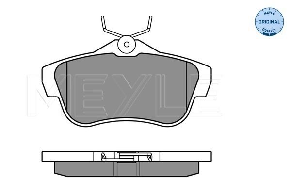 Brake Pad Set, disc brake MEYLE 025 245 7816