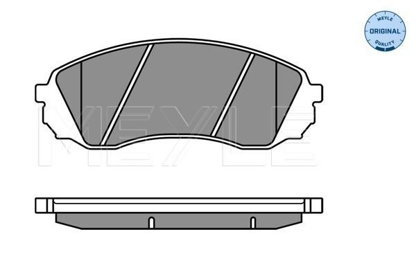 Brake Pad Set, disc brake MEYLE 025 245 9717/W