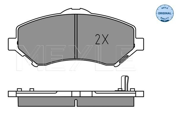 Brake Pad Set, disc brake MEYLE 025 246 0417