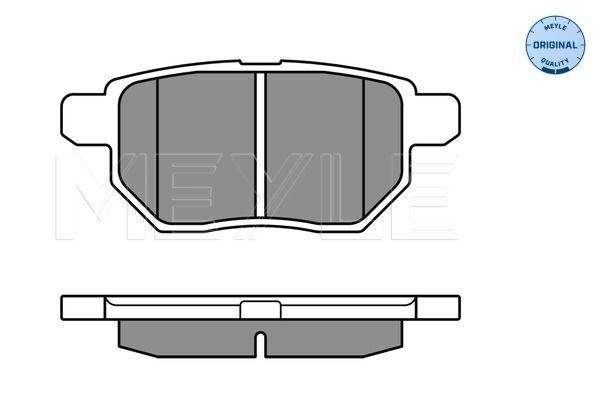 Brake Pad Set, disc brake MEYLE 025 246 1015/W