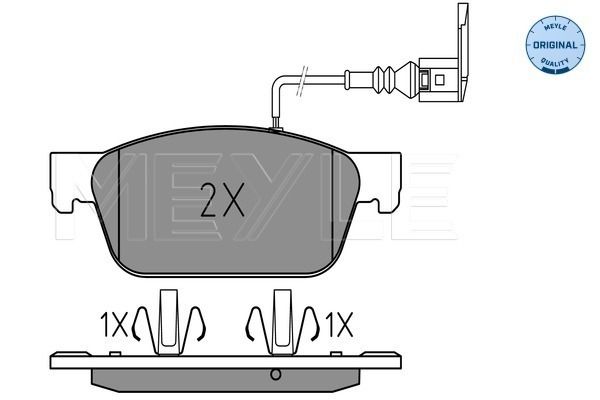 Brake Pad Set, disc brake MEYLE 025 246 2318/W