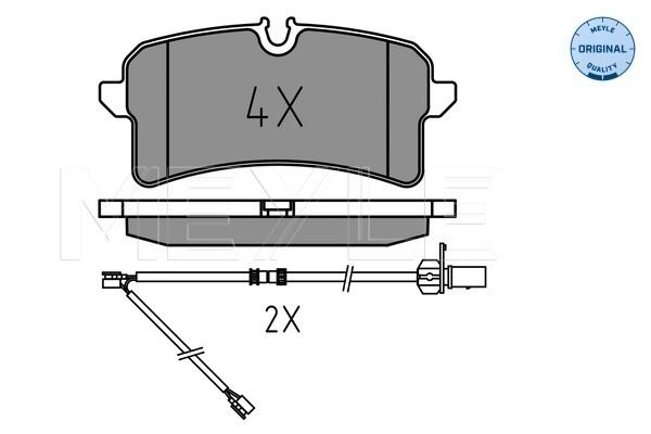 Brake Pad Set, disc brake MEYLE 025 246 4317