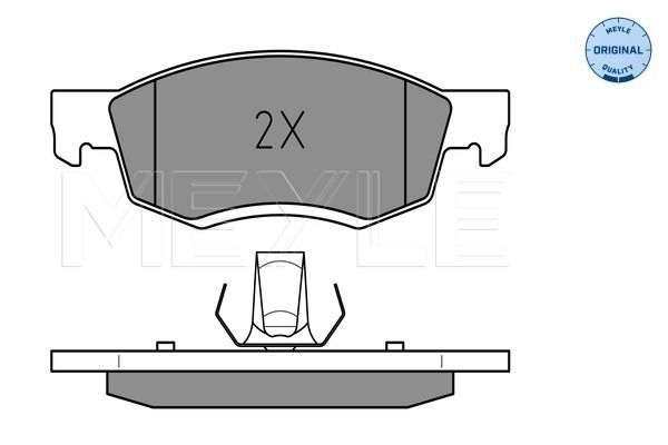 Brake Pad Set, disc brake MEYLE 025 246 7318