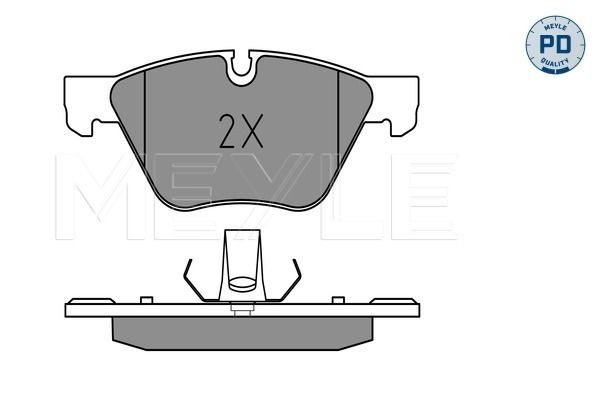 Brake Pad Set, disc brake MEYLE 025 246 9719/PD