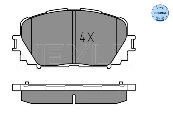 Brake Pad Set, disc brake MEYLE 025 247 0817