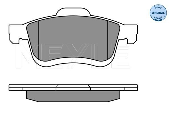 Brake Pad Set, disc brake MEYLE 025 247 2720/W