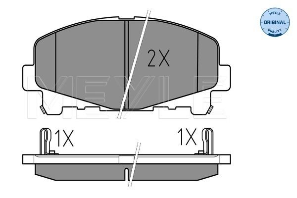 Brake Pad Set, disc brake MEYLE 025 247 6616