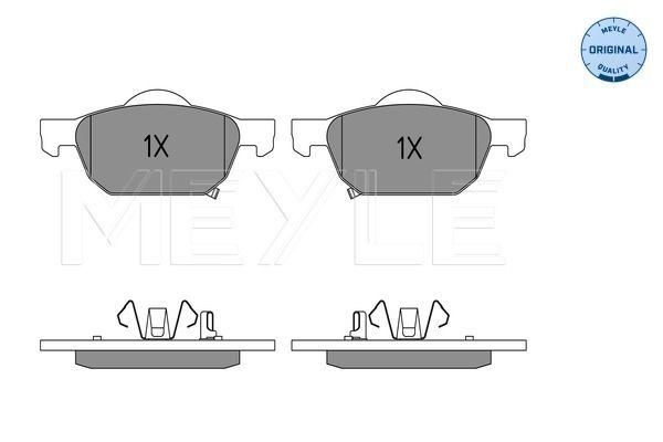 Brake Pad Set, disc brake MEYLE 025 247 9617/W