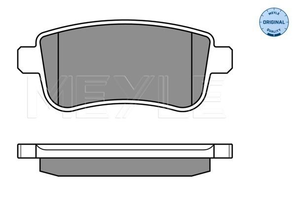 Brake Pad Set, disc brake MEYLE 025 248 2015