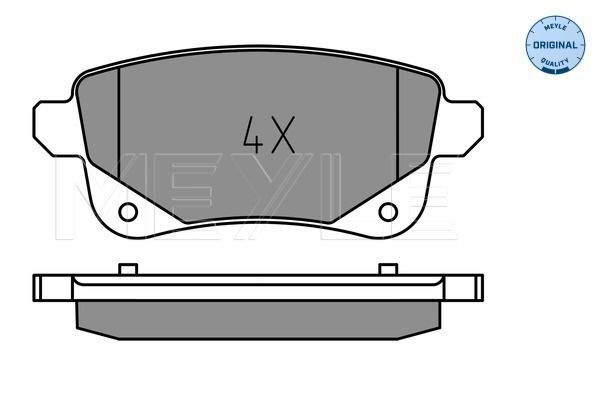 Brake Pad Set, disc brake MEYLE 025 248 2016