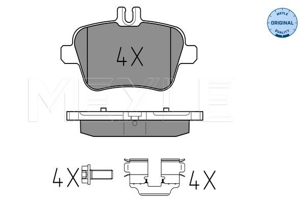 Brake Pad Set, disc brake MEYLE 025 248 4818