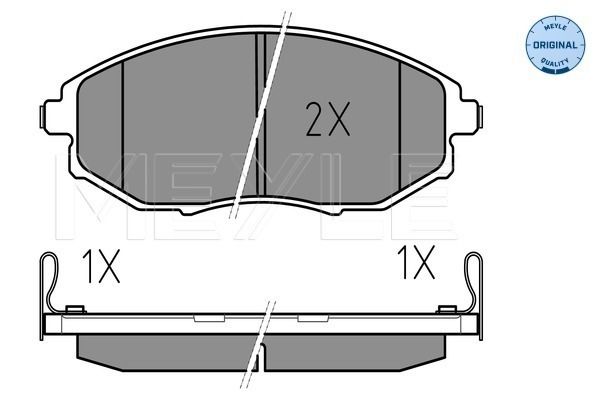 Brake Pad Set, disc brake MEYLE 025 248 6417/W