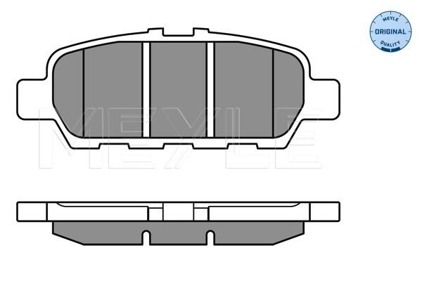 Brake Pad Set, disc brake MEYLE 025 248 7113/W