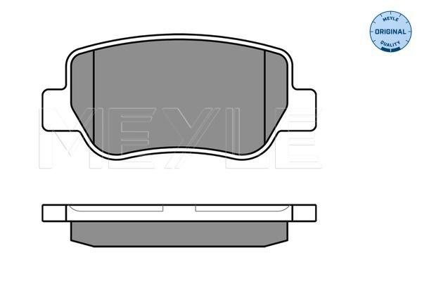 Brake Pad Set, disc brake MEYLE 025 248 8516/W