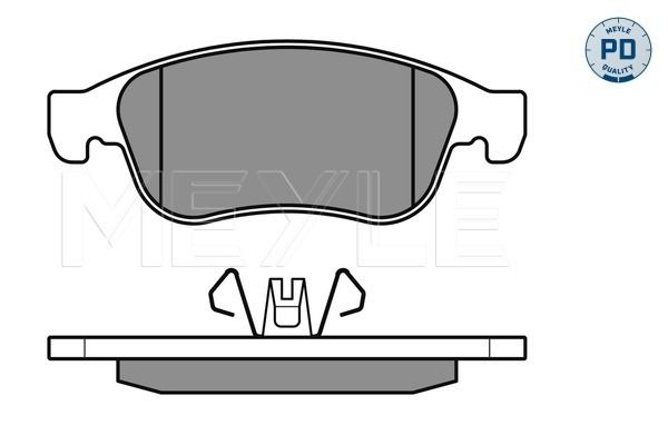 Brake Pad Set, disc brake MEYLE 025 249 1418/PD