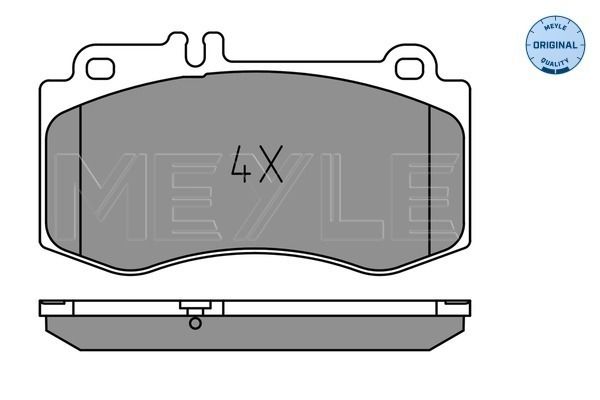 Brake Pad Set, disc brake MEYLE 025 249 7618