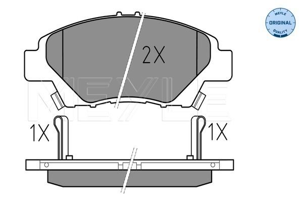 Brake Pad Set, disc brake MEYLE 025 249 7915/W