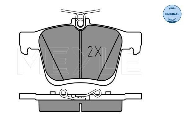 Brake Pad Set, disc brake MEYLE 025 250 0816