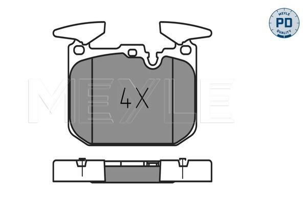 Brake Pad Set, disc brake MEYLE 025 250 2818/PD