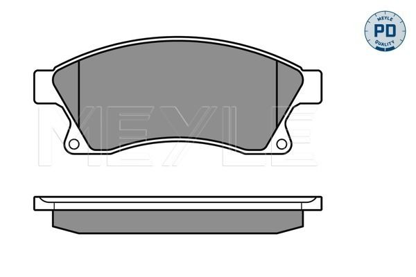 Brake Pad Set, disc brake MEYLE 025 250 3118/PD