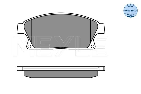 Brake Pad Set, disc brake MEYLE 025 250 3418/W