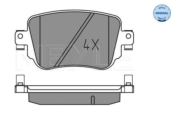 Brake Pad Set, disc brake MEYLE 025 251 0917