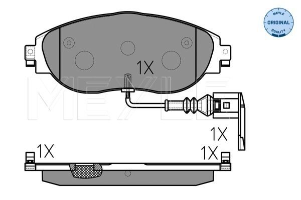 Brake Pad Set, disc brake MEYLE 025 251 1720/W