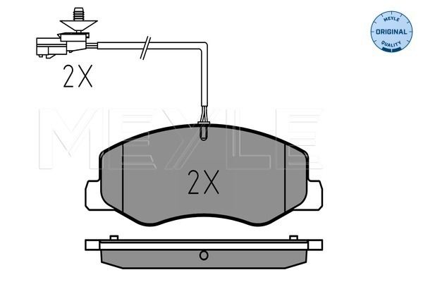 Brake Pad Set, disc brake MEYLE 025 251 7218/W